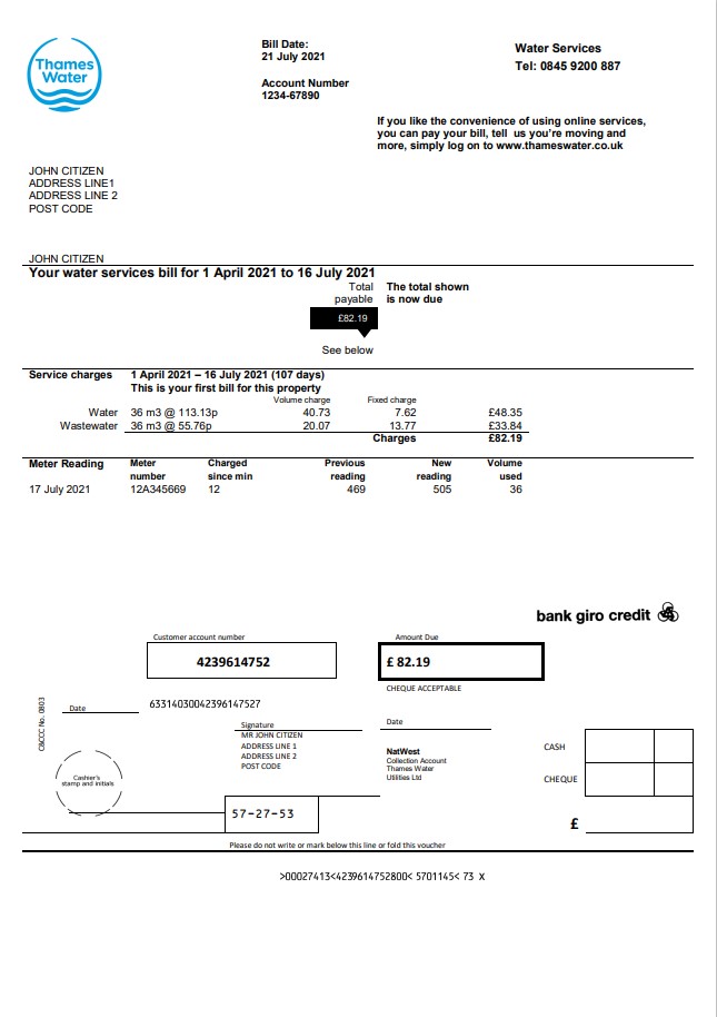  Minol USA business utility bill 